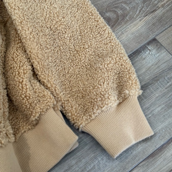 JoyLab Sherpa Jacket/Pullover in Camel - Picture 4 of 14
